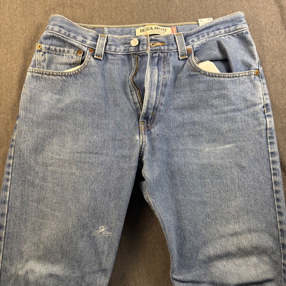 Levis 505 Regular Fit Mens Jeans W32 L29 Light Wash Denim Classic Style